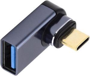 FOR Connector 10Gbps Type C Male to USB3.0 Female 90 Degree Low Profile Angled OTG Data for Adapter for Laptop Phone