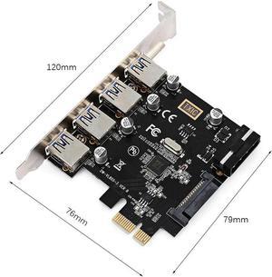 FOR 4 Ports PCI-E to USB 3.0 HUB PCI Express Expansion Card for Adapter 5Gbps for Motherboard