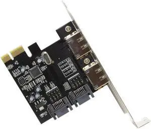 FOR PCI-E to 4 Ports SATA 3.0 ESATA PCIE SATA3 6Gbps Expansion Card PCI-E for Adapter