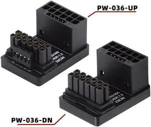 FOR Down/Up Angled 360 Degree for 4080 5090TI 16Pin 12+4P Graphics Card 12V WR ATX3.0 Male to Female