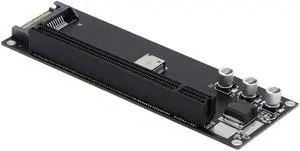 FOR SFF-8611 to PCI-Express for Mainboard Graphics Card SFF-8612 4X to PCI-E 16X for Adapter with SATA Power Port