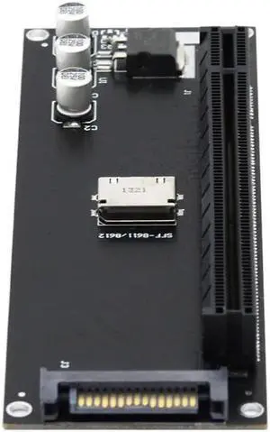 FOR With SATA Power Port SFF-8611 to PCI-Express SFF-8612 4X to PCI-E 16X for Adapter for Mainboard Graphics Card