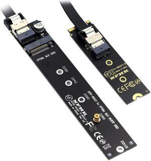 FOR NGFF M-Key NVME Male to Female Extension Cable 40cm with SFF-8654 Connector for Mainboard SSD 2280/22110