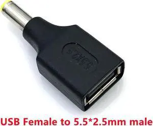 FOR DC Connector USB 2.0 M/Female to3.5*1.35mm 4.0*1.7 5.5*2.1mm/2.5mm Male Plug DC Power male to female Plug Connector Adapter