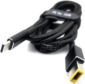 FOR 1.8m 100W USB Type C to 5.5x2.5mm Male Plug Converter PD Cable for 20V 2.25A 3.25A 4.5A Laptop