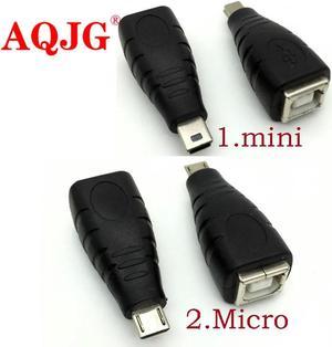 FOR Mini Micro USB 5pin male to USB 2.0 B Type Female Printer Scanner Adapter connector M/F usb 2.0