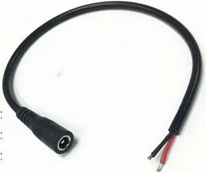 FOR DC 5.5*2.1MM Female Plug Single plug DC power cord 18AWG For Charging Adapter 0 0.5m 1M 2m