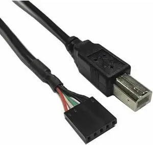 FOR All copper USB-B square print head to 2.54 Pitch 5-pin terminal data conversion cable