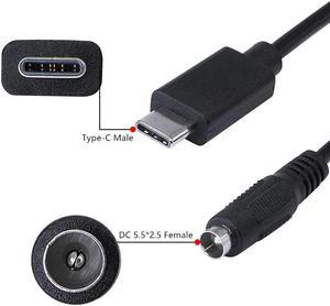 FOR Usb 3.1 Type C Usb-c To Dc 5.5 X 2.5mm Power Extension Cable 12V5A For Extendsion Cable