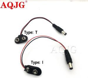 FOR DC 9V Button Power Cable Buckle Snaps Power Cable Connector DC5.5*2.1 For