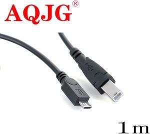 FOR Micro USB male to Standard USB 2.0 B Type Male Data Cable for Hard Disk & Printer Scanner 1M