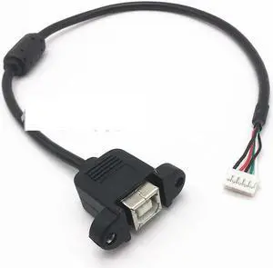 FOR USB Print B female to PH2.0 Terminal 5pin with Mount print female PH2.0/5pin print port motherboard cablet For Motherboard 0.35m
