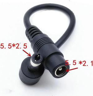 FOR DC power cable 5.5*2.1mm Female To 5.5*2.5mm Male Cord DC For charging 15cm adapter