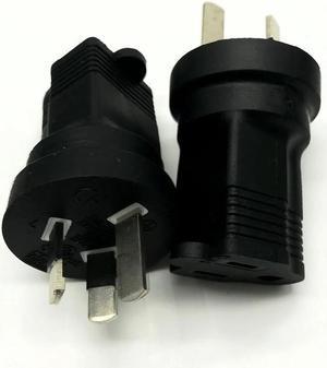 FOR AU to US NEMA 5-15R Power Adapter Converter, Australian Male to Female American Standard 3 Prong Power Plug Adapter Connector