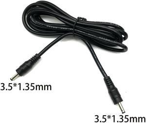 FOR Pure Copper 3.5*1.35mm 5V9V12V Power Charging Cable DC male to male cable 1M Double elbow 3A Black camera extension