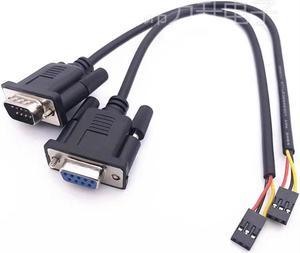 FOR RS232 Male/female connector DB9 Serial port to 2.54 3P data download cable Jumper terminal cable