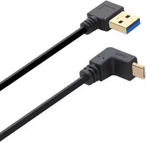 FOR 1FT TYPE-C Reversible USB 3.1 USB-C d to 90 Left Right Up Down d USB 3.0 type A Male Data Cable 30CM