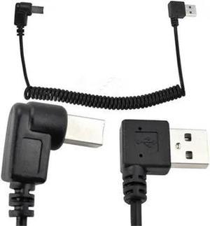 FOR 5FT Spiral Coiled Usb 2.0 B Right Male To Usb 2.0 A Right d Male Plug Cable For Laptop Printer