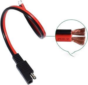 FOR SAE Single Ended Extension Cabl 14AWG SAE Quick Disconnect Plug Cable for Automobile and Solar Panel