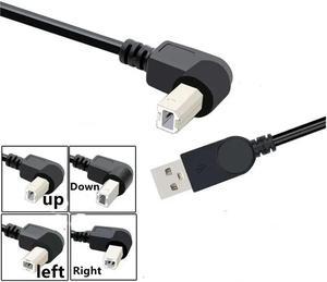 FOR USB 2.0 A Male to USB B Male Type B BM Up&Down&Right & Left Printer scanner 90 cable 50cm 150cm BM d Cable