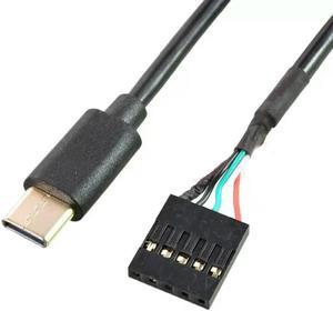 FOR Motherboard 5P to TYPE-C USB port to 2.54USB pin to data cable 0 0.5M 1M