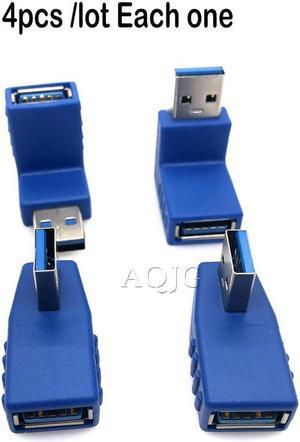 FOR 90 Left Right d USB 3.0 A Male To Female Adapter Connector For Laptop PC Who