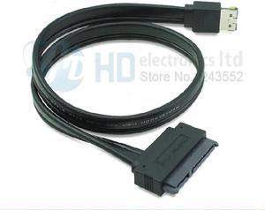 FOR Power eSATA(esata+usb) 12V+5V to SATA 22pin cable,0.5m length eSATA to SATA