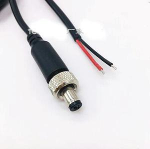 FOR Elbow with Lock DC cable 5.5*2.1MM With Nut Screws anti-trip ing 5.5*2.5MM 1.5M Customization Length Straight plug