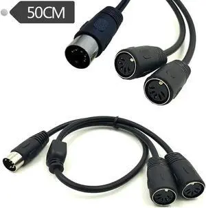 FOR Midi Din 5-pin Splitter Y Adapter Cable Midi 5 Pin Male To Dual 2 X Din-5 Female For Midi Guitar Electric Piano