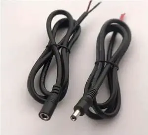 FOR Pure Copper High Power DC male/female plug wire round head DC5.5*2.5/2.1mm connection wire 14awg 15A DC power FOR Pure Copper High Power DC male/female plug wire round head DC5.5*2.5/2.1mm connection wire 14awg 15A DC power