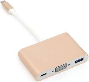 FOR Expansion Dock Screen Projector Converter Connector Type-c To Vga usb3.0 pd Three-in-one HUB