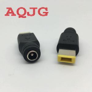 FOR 2pcs C 5.5 2.1mm Female to Square Male Plug AC DC Power Plug Connector Adapter For 20V3.25A 4.5A 2.5A
