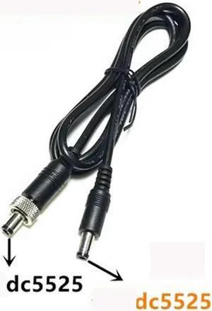 FOR DC5.5*2.5mm Male to Male With Lock Power Cord All Copper fixation Power Cables 1M For projector