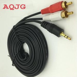 FOR 3.5 MM Male to AV 2 RCA Male Stereo Music Audio Cable Cord AUX for Phone TV Sound Speakers 1.5M 5M 10M 15M 20M