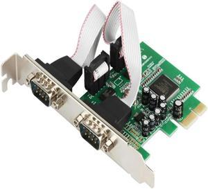 FOR 2 Port RS232 RS-232 Serial Port COM to PCI-E PCI Express Card Adapter Converter 2-port Serial Low Profile Bracket