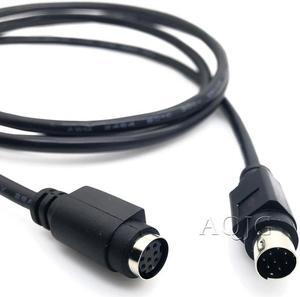 FOR PLC MD8 Mini Din 8 Mini din 8 pin Male-Female 1.5M cable Beige For