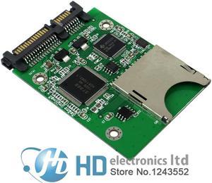 FOR SD SDHC Secure Digital MMC Memory Card to 7+15P SATA Serial ATA Converter Adapter