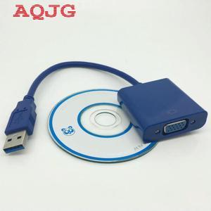 FOR USB 3.0 to VGA Graphic Converter Card Display Cable Adapter 1080P Vga Female to USB 155MM