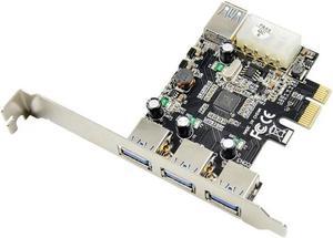 FOR PCI-E to 4 Port 3+1 USB 3.0 Expansion Card USB 3.0 PCIE Card Chipset VL805 3 port usb3.0 internal 4pin power supply