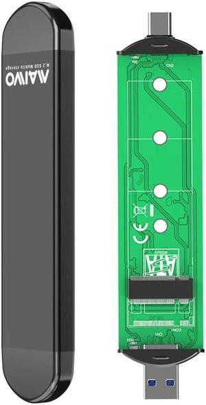 FOR M.2 SATA Hard Drive Box USB/Type-C 2 in 1 Hdd Solid State Case B Key/B&M Key SSD Adapter for 2230/2242/2260/2280 SSD Case