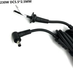 FOR 230W DC 5.5 x 2.5 5.5*2.5mm Power Supply Plug Connector With Cord Cable For Laptop Adapter 1.5M 18AWG