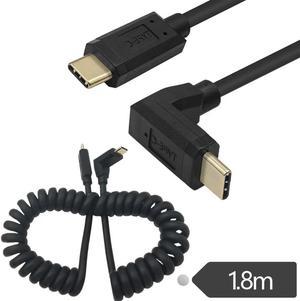 FOR Spring Retractable Cable 4k 60hz With Audio And Video 3.1 Gold-plated Male To Male Type-c Data Cable Charging Cable