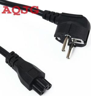 FOR 1.8M EU 3 Prong 2 Pin AC Laptop Power Cord Adapter Cable Black P4PM 3X075MM Round AC Laptop Power Cord Adapter Cable