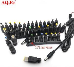 FOR 40pcs 5.5*2.1mm Universal DC Power Supply Adapter Connector Plug DC conversion head Notebook power plug Power Adapter Converter