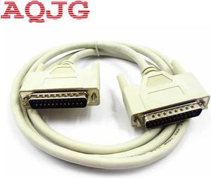 FOR DB25 Male to Male 25 Pin Parallel DB25 Printer Cable 150CM Standard Parallel Port Cable extended cable White Console cable