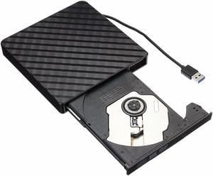 FOR External USB3.0 DVD RW CD Writer Slim Optical Drive Burner Reader Player Tray Type Portable For PC Laptop