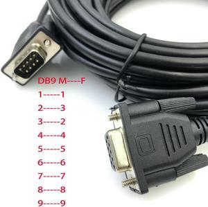 FOR DB9 Crossover Wire Male to Female 9-pin COM port RS232 serial cable 485 communication cables Industrial grade serial cable