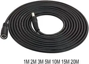 FOR 12V Extension Cable Cord DC 5.5mm x 2.1mm Male Female Power Cord DC Connector 5.5*2.1mm for System LED Strip Lights
