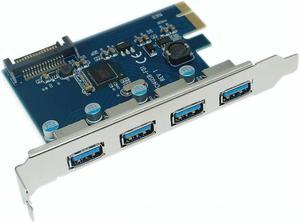 FOR PCIE TO 4 Port USB 3.0 PCI-e Adapter PCI Express USB 3.0 4 port HUB 5.0Gbps 19Pin FL1100 chipset t WIN10 WIN8 OS