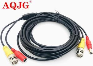 FOR 5M Cable 16FT BNC Video DC Plug Extend Cables of Surveillance Line Power Cable Security Camera DVR Kits